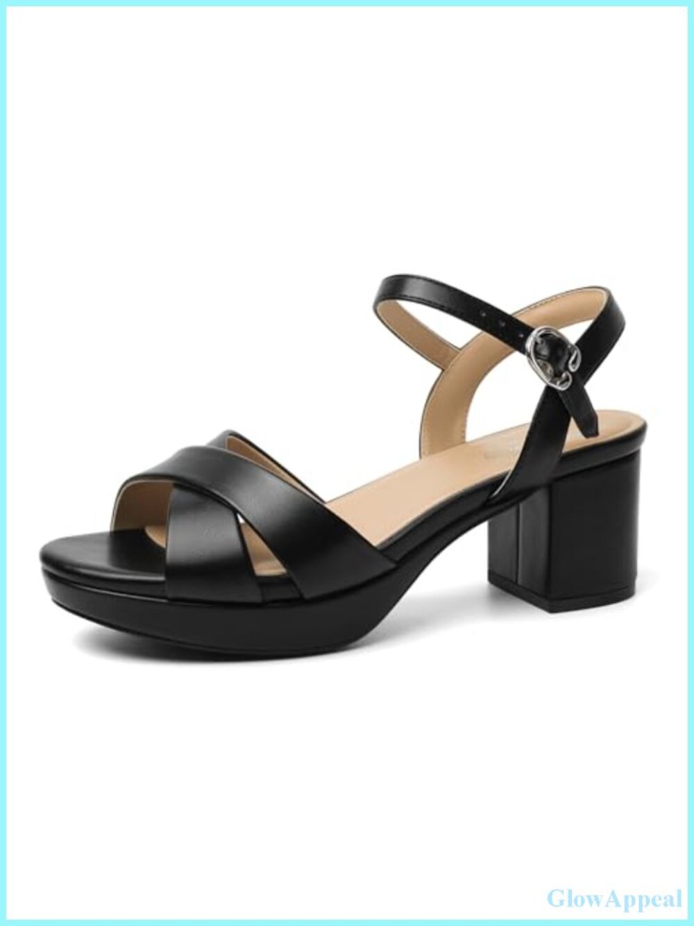 Platform Heels Chunky Block Heel Sandals Open Toe Strappy Ankle Strap Dressy
